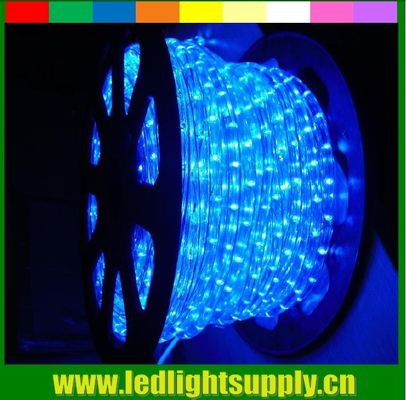 नीली आउटडोर सजावट प्रकाश 2 तार 12/24V एलईडी रस्सी फ्लेक्स प्रकाश