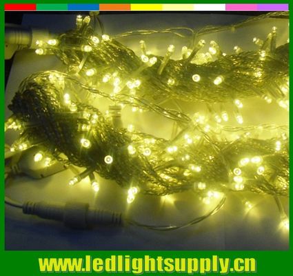 12v सफेद एलईडी क्रिसमस लाइट 100 बल्ब 10m / सेट इनडोर और आउटडोर