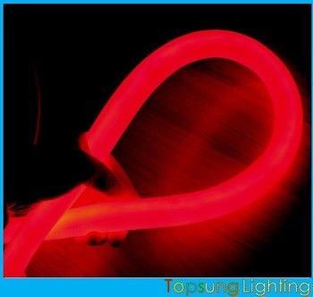 बाहरी सजावट के लिए सुपर उज्ज्वल लाल एलईडी नीयन फ्लेक्स लाइट 220v 25 मिमी