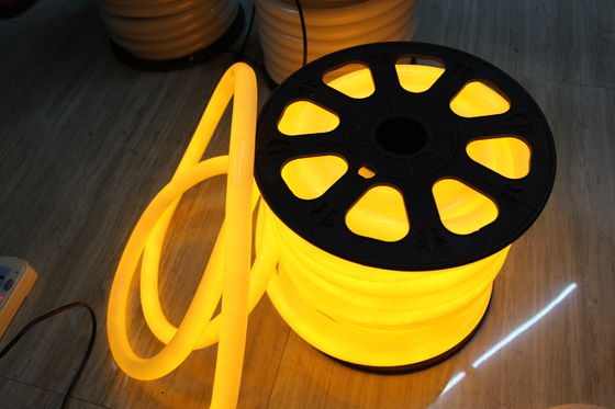गर्म बिक्री सजावटी पीले 24V 360 डिग्री दौर एलईडी नीयन लचीला रोशनी