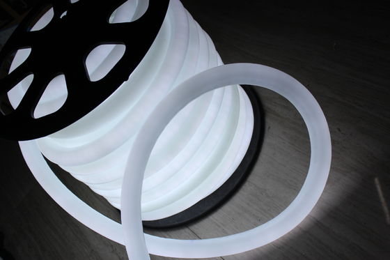 बाहरी के लिए 24 वी सफेद रंग सजावट 360 डिग्री गोल नीयन फ्लेक्स प्रकाश