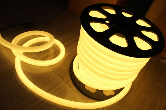 ऊर्जा की बचत 110v गर्म सफेद एलईडी नीयन फ्लेक्स प्रकाश 360 दौर 25m घर के लिए रोल
