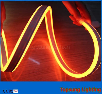 गर्म बिक्री उच्च गुणवत्ता के साथ 12V डबल पक्ष नारंगी एलईडी नीयन लचीला प्रकाश