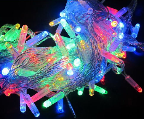 ट्रेड आश्वासन 10 मीटर चमकती आरजीबीआई एलईडी आउटडोर क्रिसमस रोशनी नियंत्रक के साथ