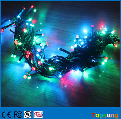10 मीटर कनेक्ट करने योग्य एंटी कोल्ड 5 मिमी रंग बदलने वाले आउटडोर क्रिसमस एलईडी स्ट्रिंग रोशनी
