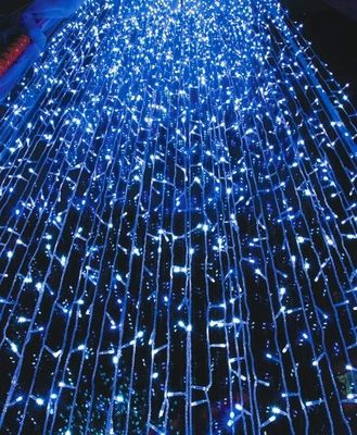 भवनों के लिए 2016 नया 240V क्रिसमस पर्दा प्रकाश