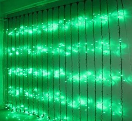 शीर्ष दृश्य 12V परी आउटडोर क्रिसमस रोशनी इमारतों के लिए झरना