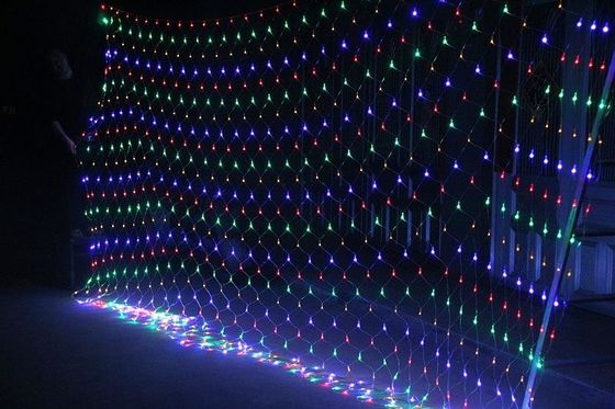 गर्म बिक्री 12V क्रिसमस रोशनी एलईडी तारों सजावटी इमारतों के लिए जाल रोशनी