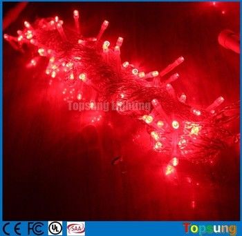 बेस्ट सेलिंग 220V लाल एलईडी चमक परी क्रिसमस स्ट्रिंग रोशनी 10m