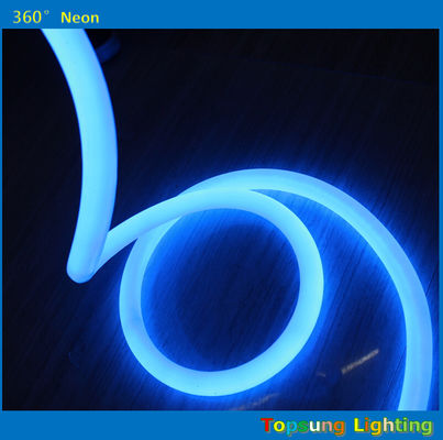 गर्म उत्पाद 100LEDs/m नीला 360 डिग्री दौर एलईडी नीयन फ्लेक्स लाइट 220v 25m स्पूल