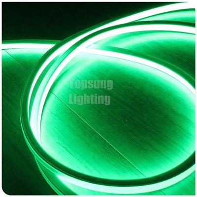 डीसी 12V एलईडी नीयन फ्लेक्स 16x16 मिमी वर्ग फ्लैट रस्सी प्रकाश 120SMD/M हरे रंग की बाहरी सजावट प्रकाश
