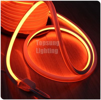 नारंगी रंग AC 110V वर्ग एलईडी नीयन लचीला प्रकाश 16x16mm IP68 नीयन ट्यूब