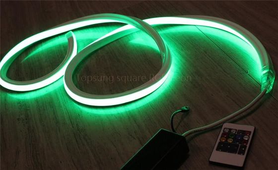 गर्म बिक्री लंबे जीवन 110V हरे रंग के एलईडी नीयन वर्ग रोशनी IP67 कमरे के लिए पीवीसी