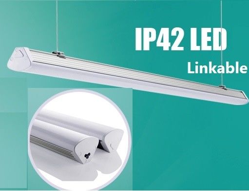 स्थिर गुणवत्ता वाला एलईडी रैखिक प्रकाश 2F 20W निलंबन प्रकाश व्यवस्था जुड़ने योग्य एलईडी प्रकाश