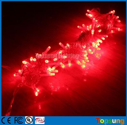 बेस्ट सेलिंग 220V लाल एलईडी चमक परी क्रिसमस स्ट्रिंग रोशनी 10m