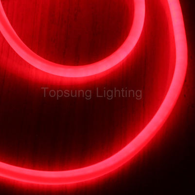 360 एलईडी गोल रस्सी प्रकाश 120V नीयन प्रकाश 25 मिमी पीवीसी नली फ्लेक्स नीयन प्रतिस्थापन लाल रंग