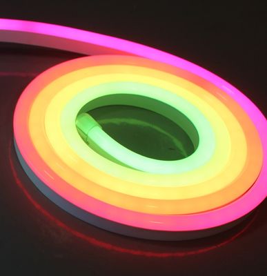 24v गतिशील डिजिटल लचीला नीयन एलईडी प्रकाश पट्टी रंगीन डिजिटल एलईडी नीयन प्रकाश बिक्री के लिए