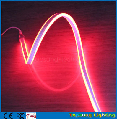 100 मीटर लाल मिनी एलईडी रस्सी पट्टी 110V 8.5*18mm 4.5w एलईडी दो तरफा लचीला नीयन प्रकाश