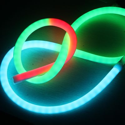 आरजीबी एलईडी पट्टी प्रकाश रंग बदलने एलईडी नीयन रस्सी प्रकाश छोटे रात प्रकाश 360