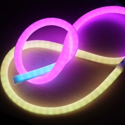 उच्च गुणवत्ता DMX आरजीबी लचीला एलईडी नीयन पिक्सेल सपना रंग प्रकाश ट्यूब 360 डिग्री गोल पट्टी
