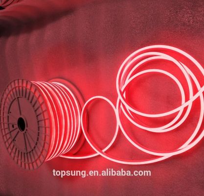 शेन्ज़ेन एलईडी गर्म बिक्री एलईडी नीयन फ्लेक्स प्रकाश मिनी आकार 6 मिमी सिलिकॉन नीयन फ्लेक्स लाल रंग