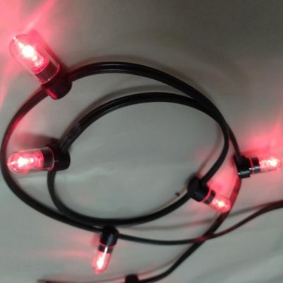 12 वी कम शक्ति एलईडी क्लिप लाइट 100 मीटर / रोल क्रिसमस रोशनी एलईडी स्ट्रिंग रोशनी लाल चावल स्ट्रिंग 666 बल्ब