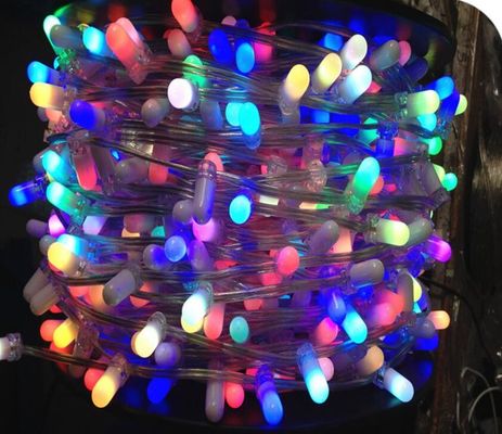 12v कम शक्ति एलईडी क्लिप प्रकाश बहु रंग 100m / रोल लंबी क्रिसमस रोशनी एलईडी 100m स्ट्रिंग रोशनी