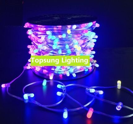 12v कम शक्ति एलईडी क्लिप प्रकाश बहु रंग 100m / रोल लंबी क्रिसमस रोशनी एलईडी 100m स्ट्रिंग रोशनी