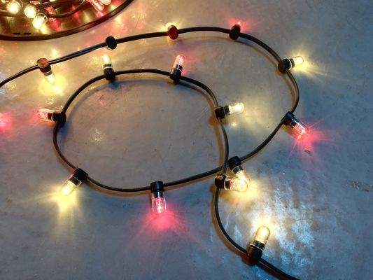 परी क्रिसमस रोशनी एलईडी 100 मीटर स्ट्रिंग 1000 बल्ब 12V क्रिस्टल स्ट्रिंग्स आरजीबी सजावट प्रकाश