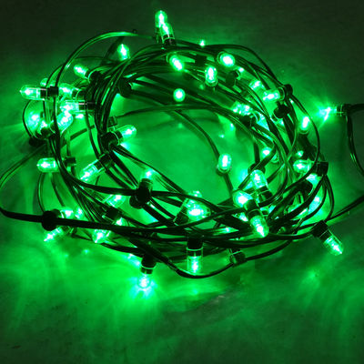 आउटडोर सजावटी क्रिसमस ट्री लाइट स्ट्रिंग 100m 666leds 12V एलईडी क्लिप लाइट्स हरे रंग की रोशनी