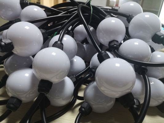2-10m छुट्टी सजावट रोशनी एलईडी गेंद प्रकाश स्ट्रिंग 360 डिग्री
